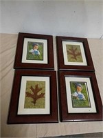 4 heavy duty 8 x 10 picture frames 2 with dried