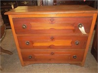 3 drawer Victorian chest