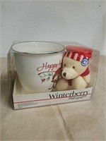 New Pfaltzgraff Winterberry bear mug and ornament