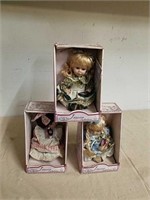 Three Jessica collection collectible dolls