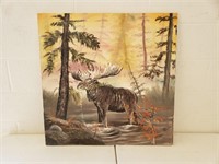 My Moose in LaForce, Quebec Painting