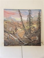 Elk on the Flattops Painting