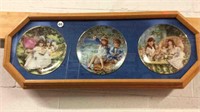 3 COLLECTOR PLATES IN FRAME