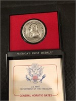 1976 America's First Medals General Horatio Gates