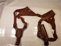 Leather Holster w/ Straps Brown