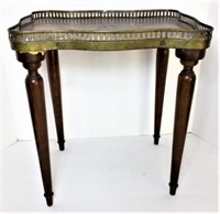 Antique Gallery Top Occasional Table