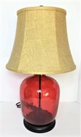 Colored Glass Jar Stylized Lamp