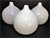 Eighteen Karat Orbis Glass Vases