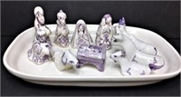 Porcelain Miniature Hand painted Nativity