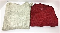 Pair of Chico Crochet Ribbon Sweaters