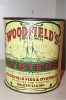 Woodfield Fish & Oyster Co. oyster can