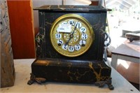 Pho Marble Wood Cased Mantle Clock