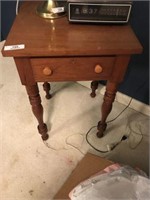 Wood One Drawer Table