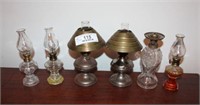 6 Mini Oil Lamps
