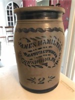 2 Gallon Crock Jar, Cracked