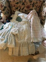 Two Quilts and Vintage Child's Clothing's