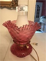 Cranberry Dresser Lamp