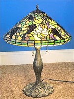 Stunning Jeweled Stained glass lamp(rr)