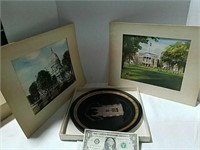 2 Gray's watercolors Madison scenes and East