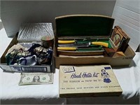 2 boxes carving set, vintage Handi Hostess kit