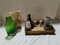 Hull vase, other vases, candlesticks and Ceramate