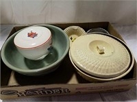 Casserole, bowls and ashtrays