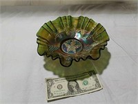 Carnival Glass fluted Bowl. Please note there is