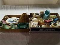 2 boxes wall pocket, planters and other