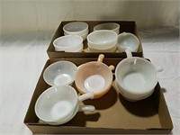 2 boxes Fire King and Anchor Hocking chili bowls