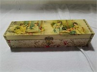 Victorian style satin lined box