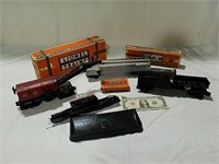 Vintage Lionel train cars some with boxes some