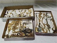 3 boxes miscellaneous jewelry