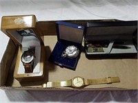 Men's watches and Pierre Cardin pen set