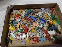 Miniature plastic toys some marked Cracker Jack