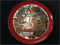 Poole Pottery Medieval Calendar Series Plate