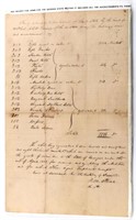 1831 GEORGIA STATE MILITIA RECEIPT FOR ARMS