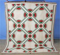 19th Century Handmade Tennessee Christmas Quilt