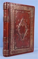 1907 Tooled Leather Ledger Book w/ Gold Incising