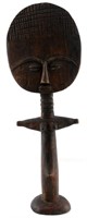 AKU'ABA WEST AFRICAN CARVED WOOD FERTILITY STATUE