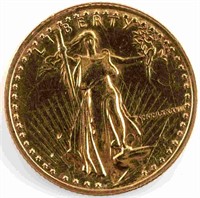1988 GOLD 1/10 OZT AMERICAN EAGLE BU $5.00 COIN