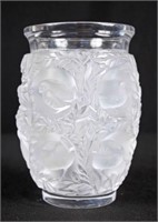 Lalique France Crystal 'Bagatelle' Vase 6.75" H.