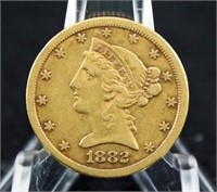 1882-CC Gold Liberty Head $5.00 Half Eagle