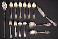 14 Pcs. or 4.9 ozt. Misc Sterling Silver Flatware
