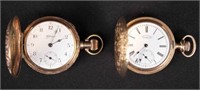 Hampden & Waltham Hunter Case Pocket Watches