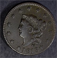 1818 LARGE CENT, XF
