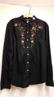 LADIES EMBROIDERED SHIRT SIZE XL