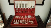 ROGERS BROS SILVER PLATE FLATWARE SET IN CASE