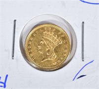1862 GOLD $1 DOLLAR  CH BU