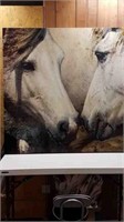 LARGE HORSE PRINT ON CANVAS