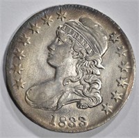 1833 BUST HALF DOLLAR, AU